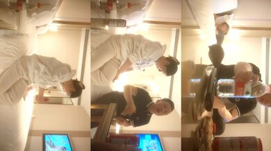 痞痞黑凌晨密码房，两对夫妻换妻，情趣游戏开档内衣，精彩刺激 (1)